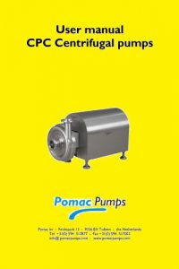 User Manual – CPC Centrifugal Pumps