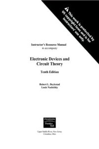 حل كتاب Electronic Devices and Circuit Theory 10th Ed Solution Manual
