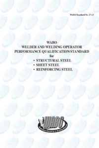 WABO Welder and Welding Operator Performance Qualification Standard