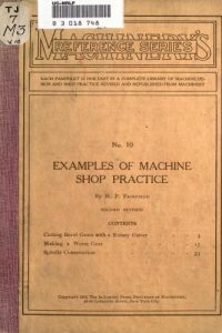 Examples of Machine Shop Practice