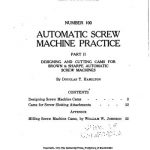 Automatic Screw Machine Practice – Part II