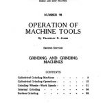 Operation of Machine Tools – Grinding and Grinding Machines