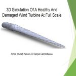 3D Simulation Of A Healthy And Damaged Wind Turbine At Full Scale