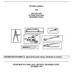 Technical Manual Use and Care of Hand Tools and Measuring Tools