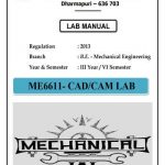 CAD – CAM Lab Manual