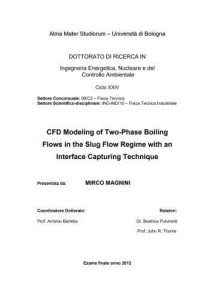 رسالة دكتوراة بعنوان CFD Modeling of Two-Phase Boiling Flows in the Slug Flow Regime with an Interface Capturing Technique