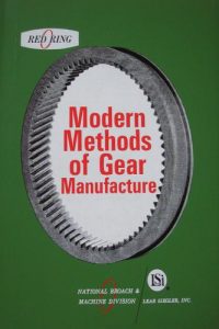 Modern Methods of Gear Manufacture
