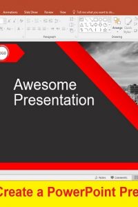 كتيب بعنوان How to Create a PowerPoint Presentation