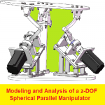 بحث بعنوان Modeling and Analysis of a 2-DOF Spherical Parallel Manipulator