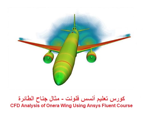 كورس تعليم أنسس فلونت - مثال جناح الطائرة - CFD Analysis of Onera Wing ...